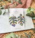 Funky Pattern Collection - Monstera Leaf Polymer Clay Earrings