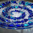 Fused Glass Large Dish - Blue Spiral