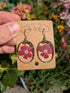 RED PHLOX EARRINGS