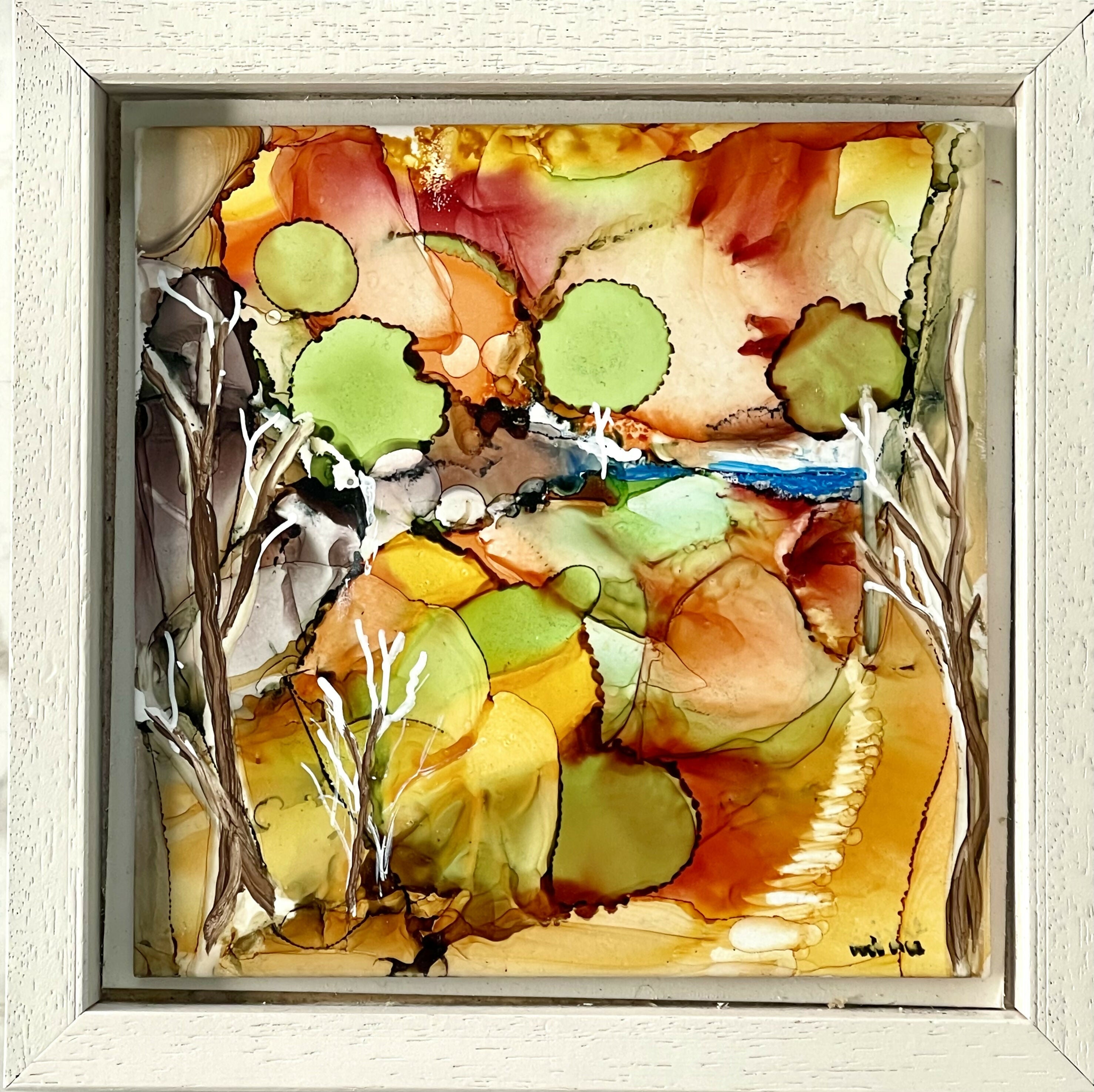 The Walk To The Beach - Original Ceramic Painting