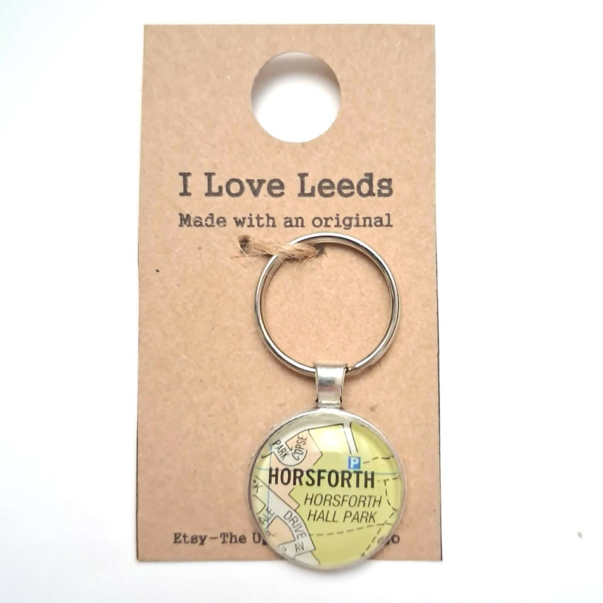 Horsforth Leeds Map Keyring