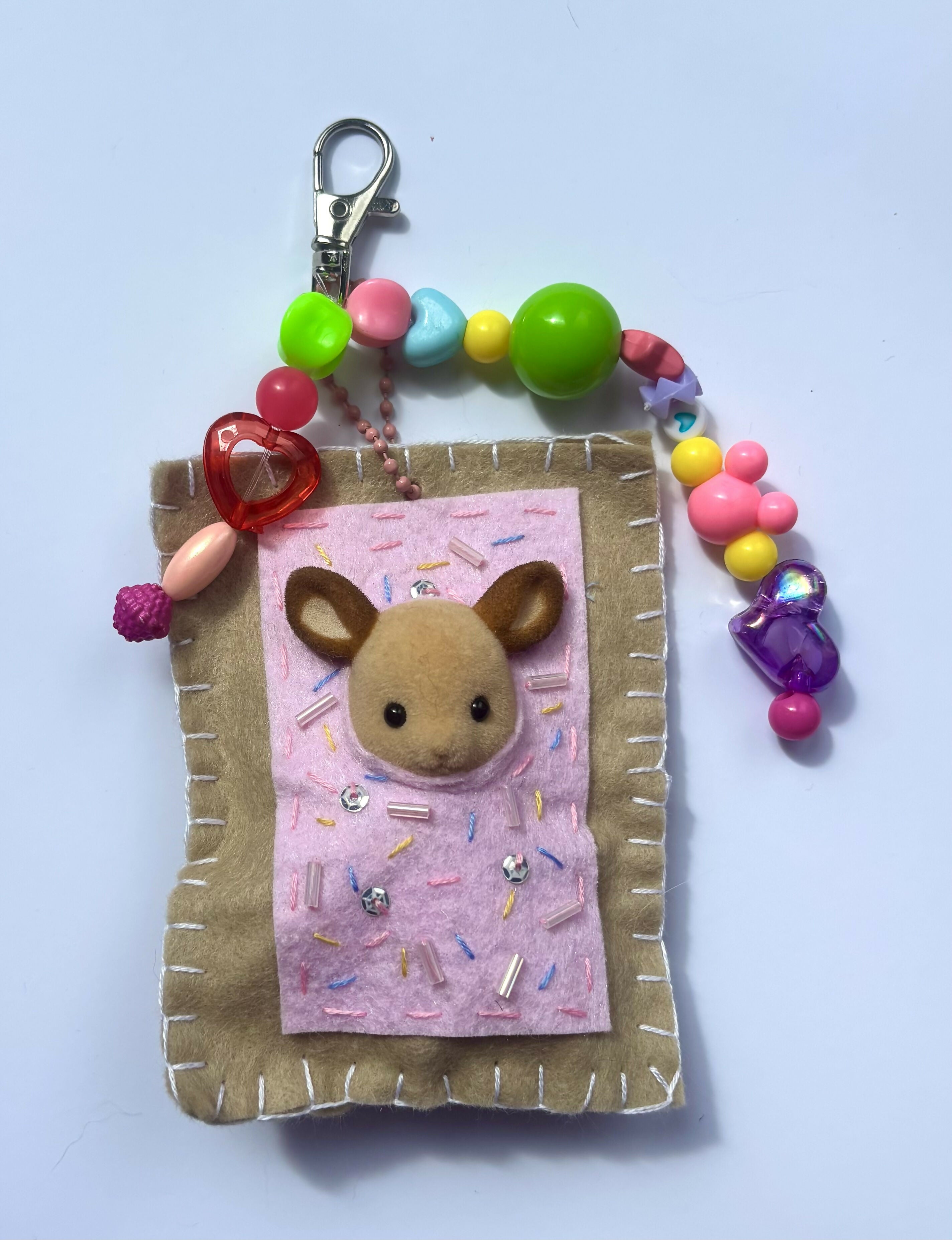 Pop Tart Felt Keyring