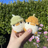 Fluffy Crochet Duck With Flower Hat