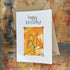 Abstract Sparkle 21st Birthday Card in Yellow