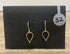 Silver Small Leaf Shaped Dangle Earrings