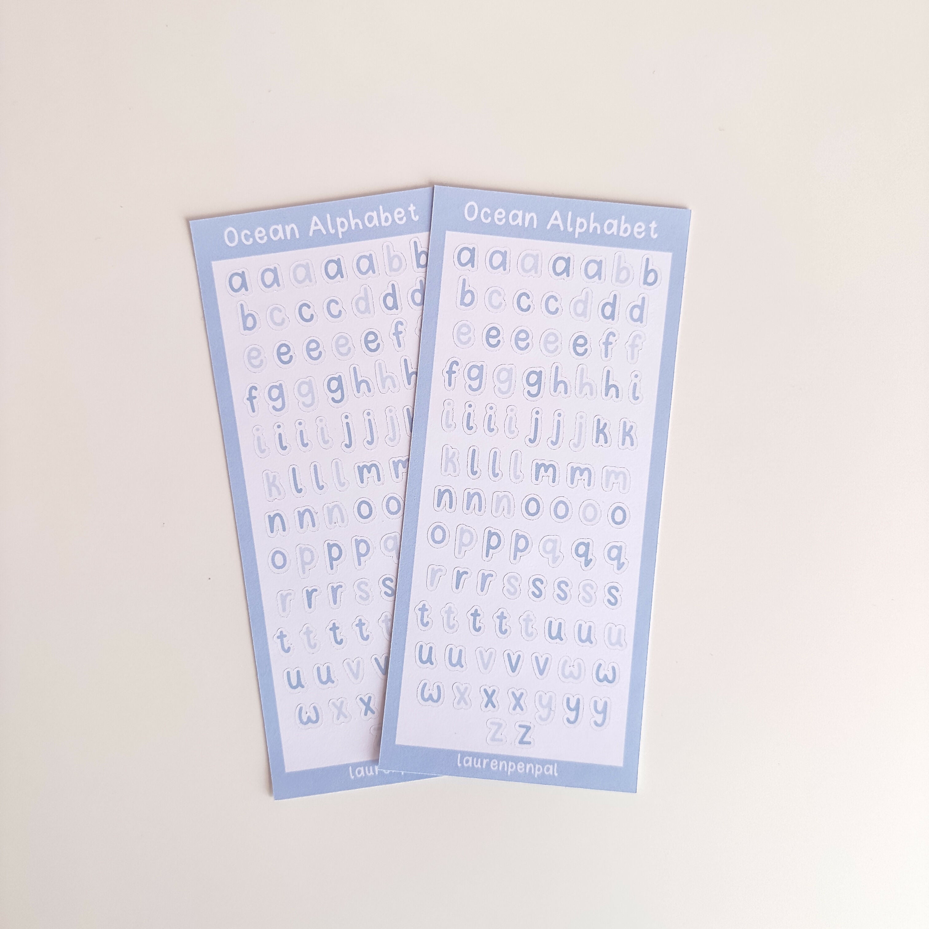 Ocean Alphabet Sticker Sheet