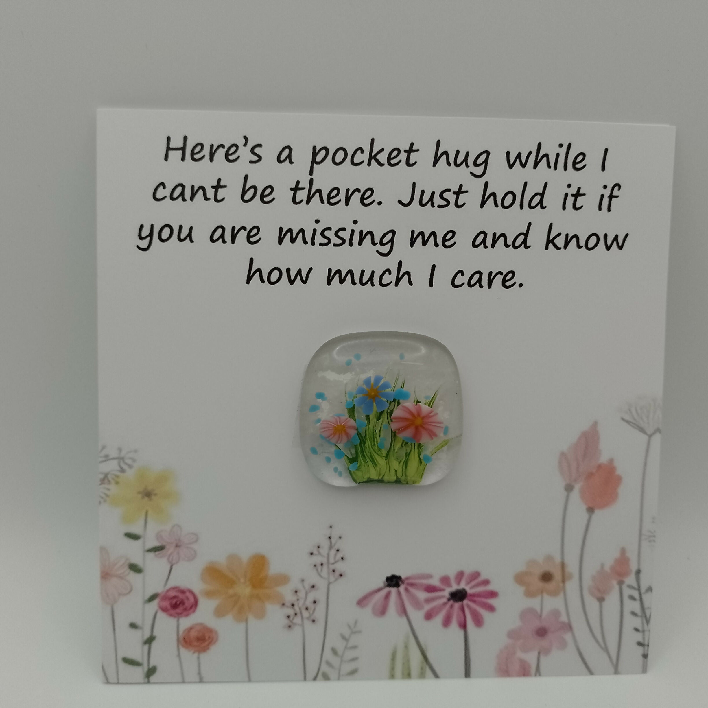 Fused Glass Pocket Hug Card