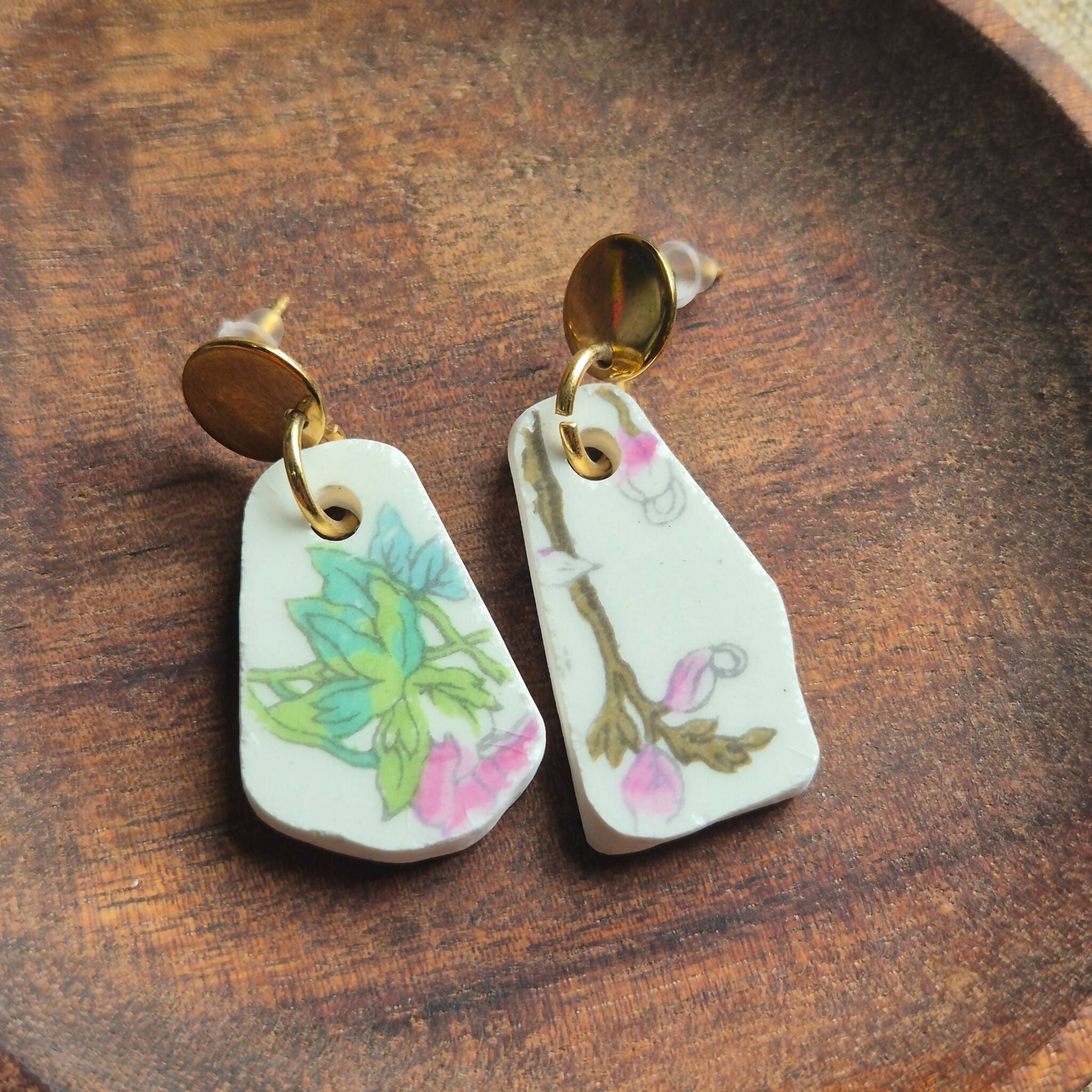 Recycled Ceramic Earrings
