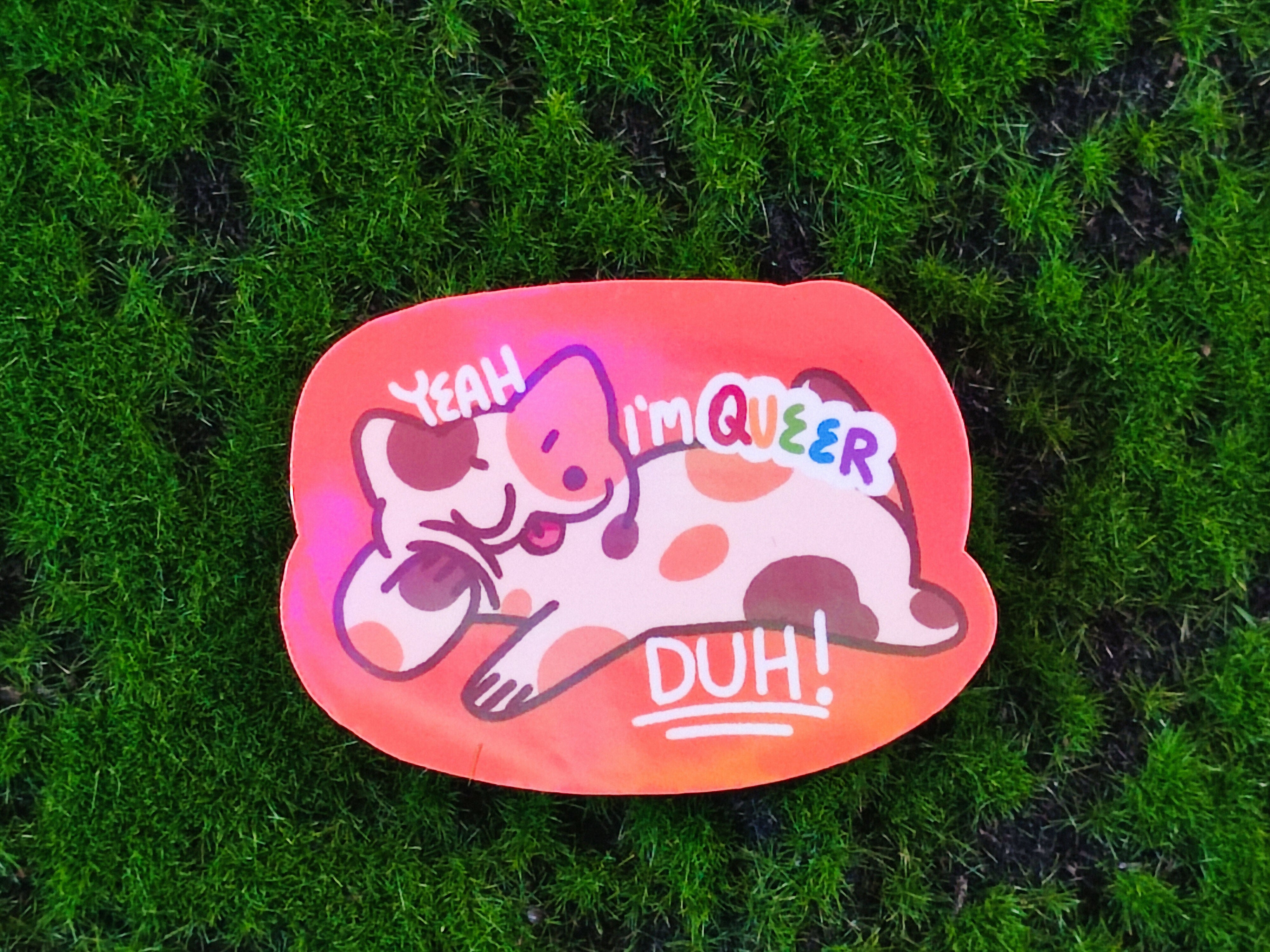 Queer Cat Vinyl Sticker