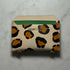 Hand Painted Leopard Cardholder Green