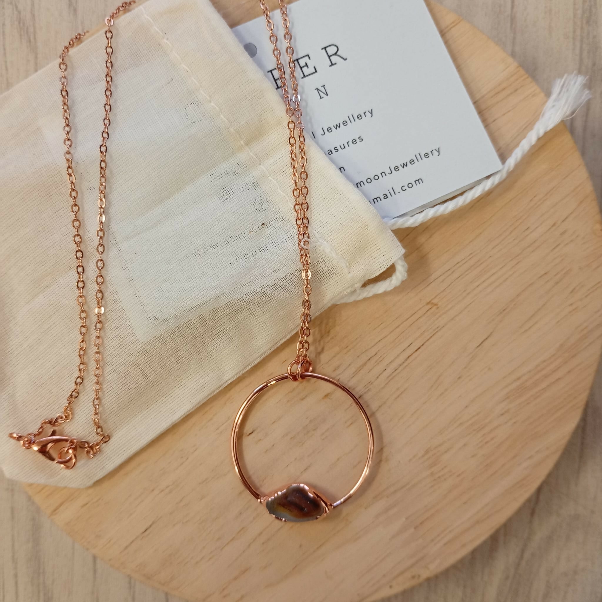 Seaglass Moon Necklace