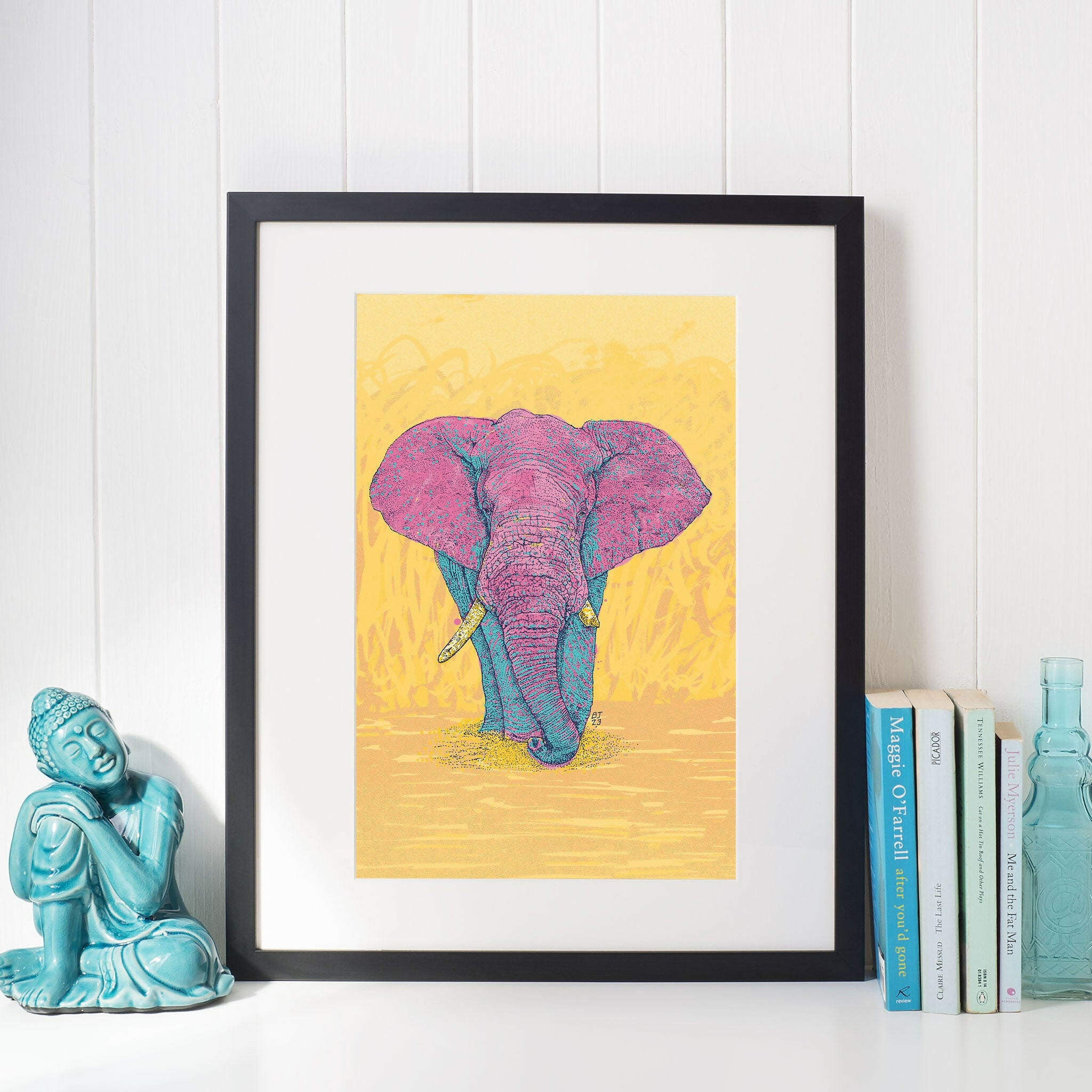 Elephant Art Print – Safari Animal Wall Art