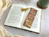 Ginger Tabby Cat Floral Bookmark