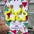 Acrylic Star Drop Stud Bright Solid Yellow