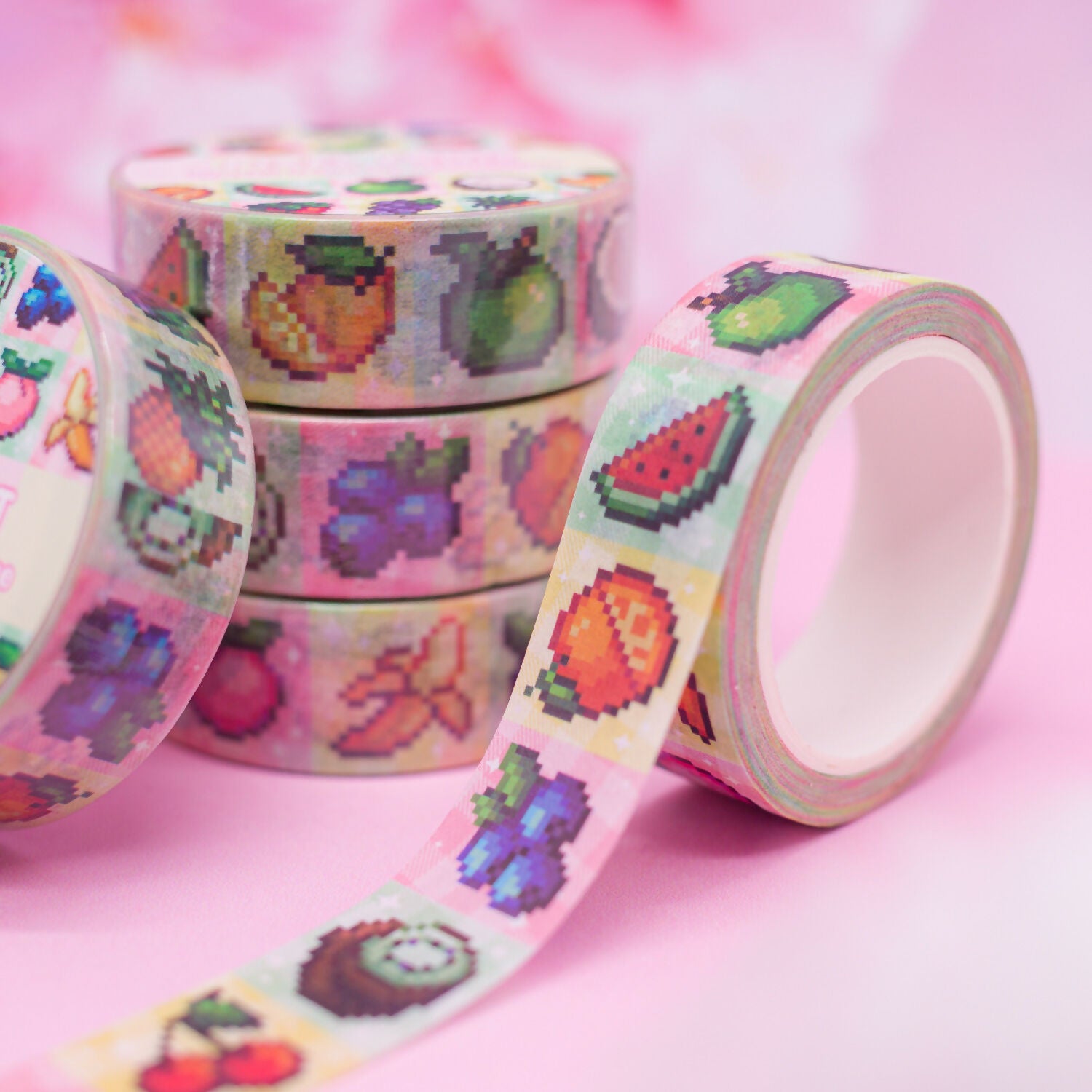 Washi Tape - Pixel Fruits