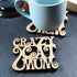 "Crazy Cat Mum" Laser Cut Wooden Coaster