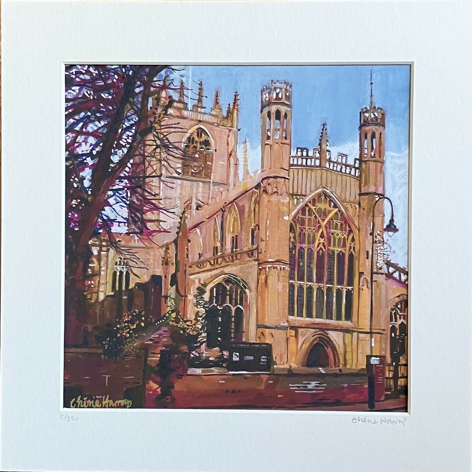 St Mary’s, Beverley (Bright). 9 x 9” Archival Quality Giclee Print