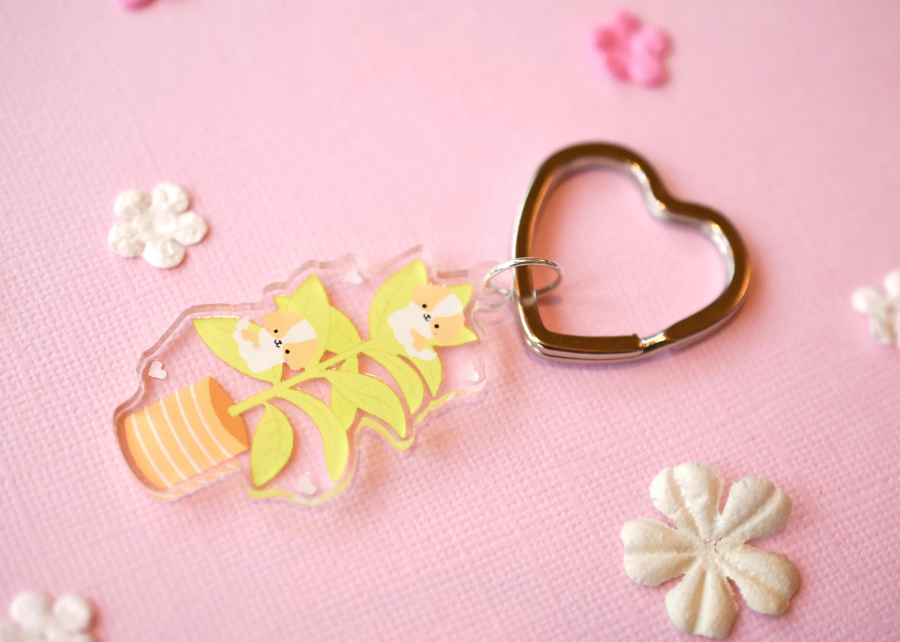 Keep Growing Acrylic Keyring