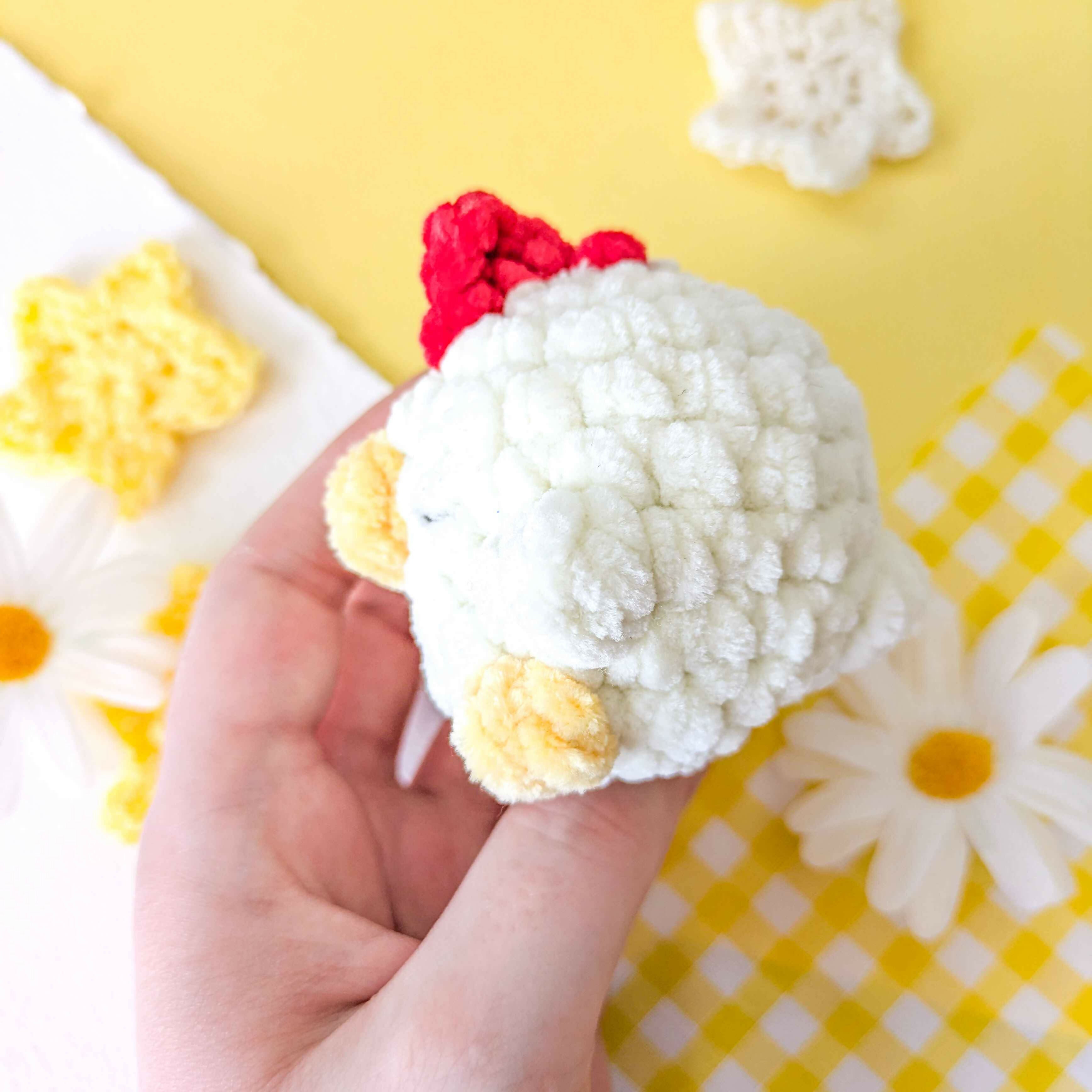 Chicken Puff Pud - Crochet Plushie