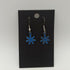 Dark Blue Enamel Flower Earring