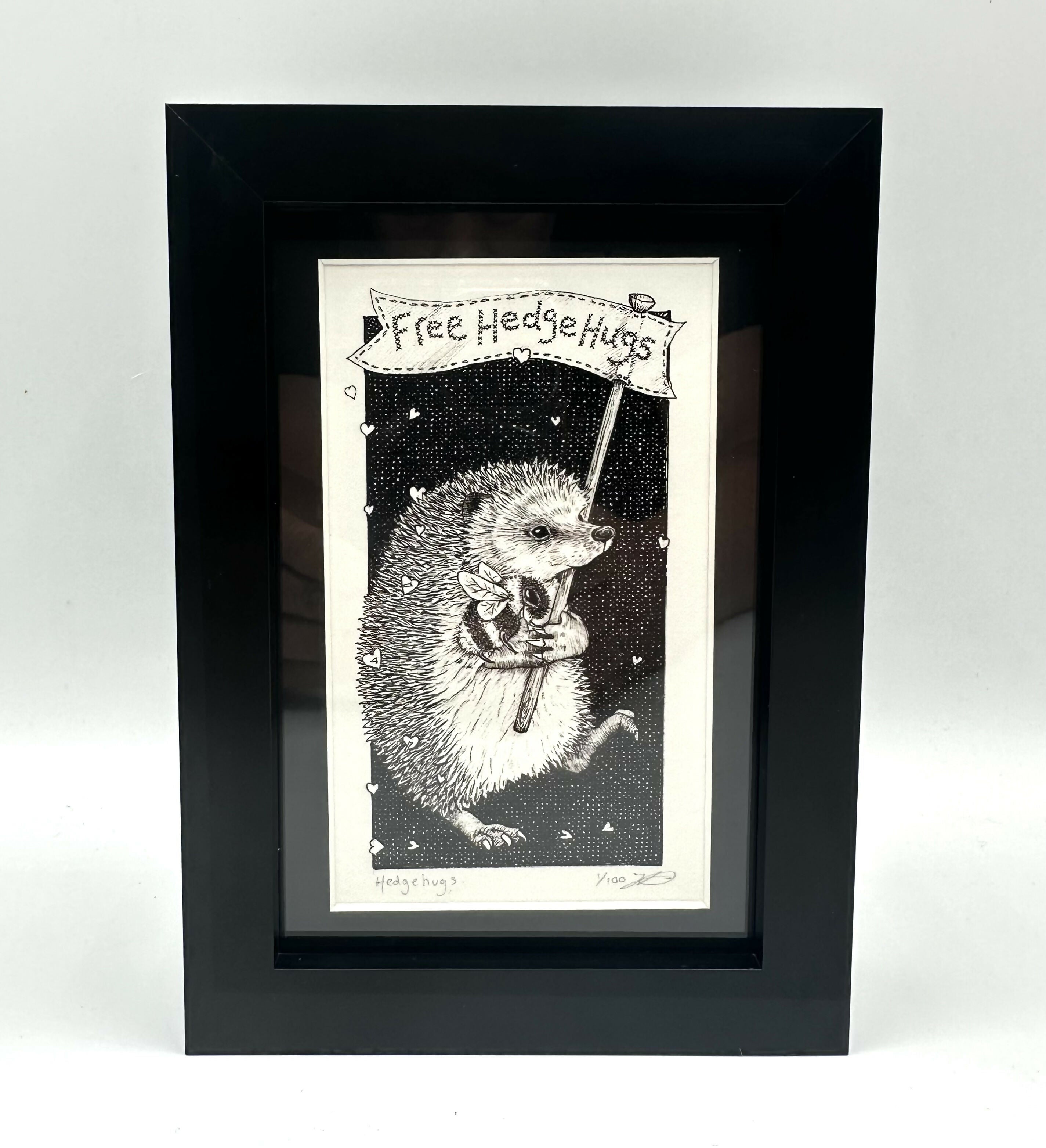 Hedgehugs - Limited Edition Print by Jenny Davies