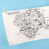 Yorkshire Map Tea Towel - Illustrated Home Gift