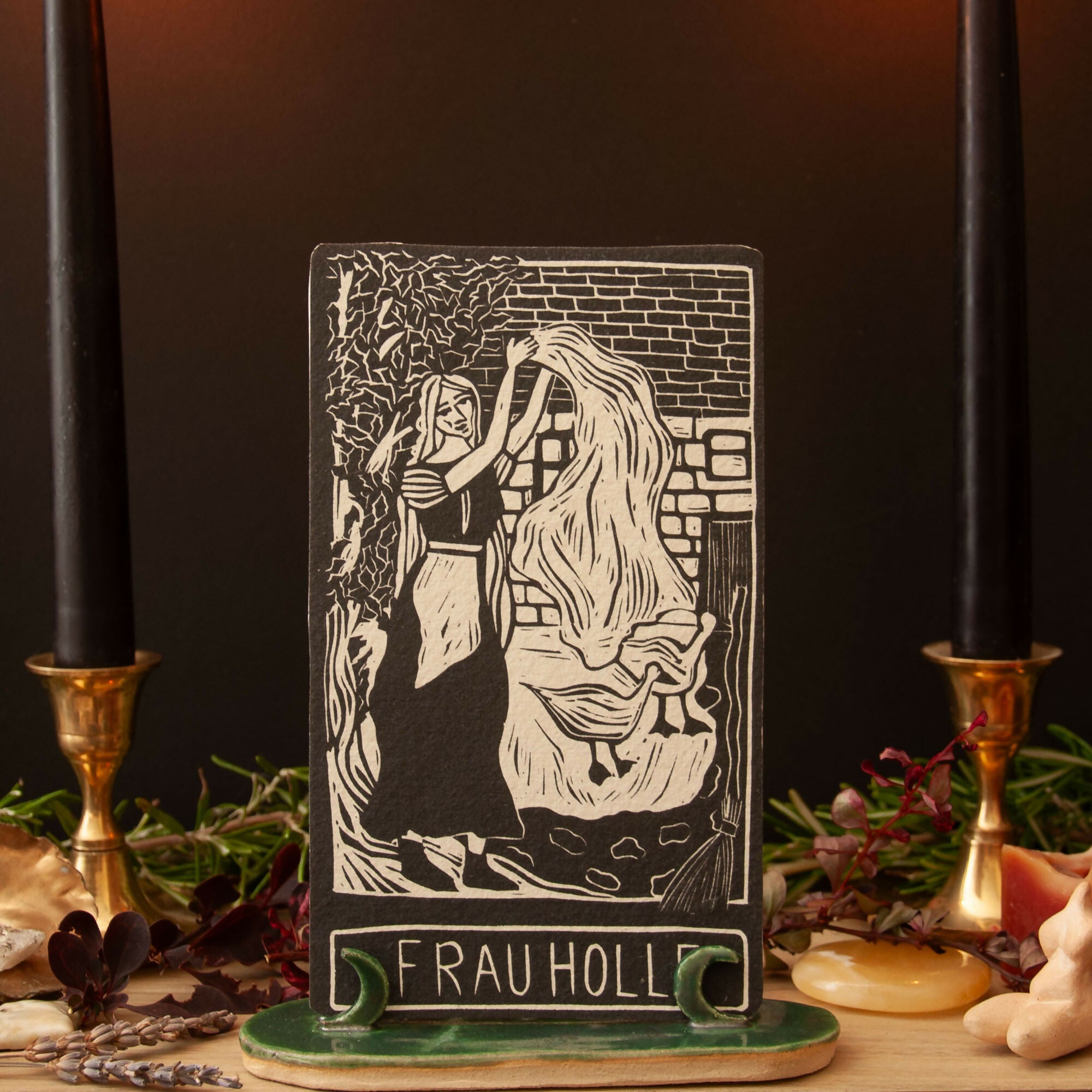 FRAU HOLLE GODDESS ALTAR CARD
