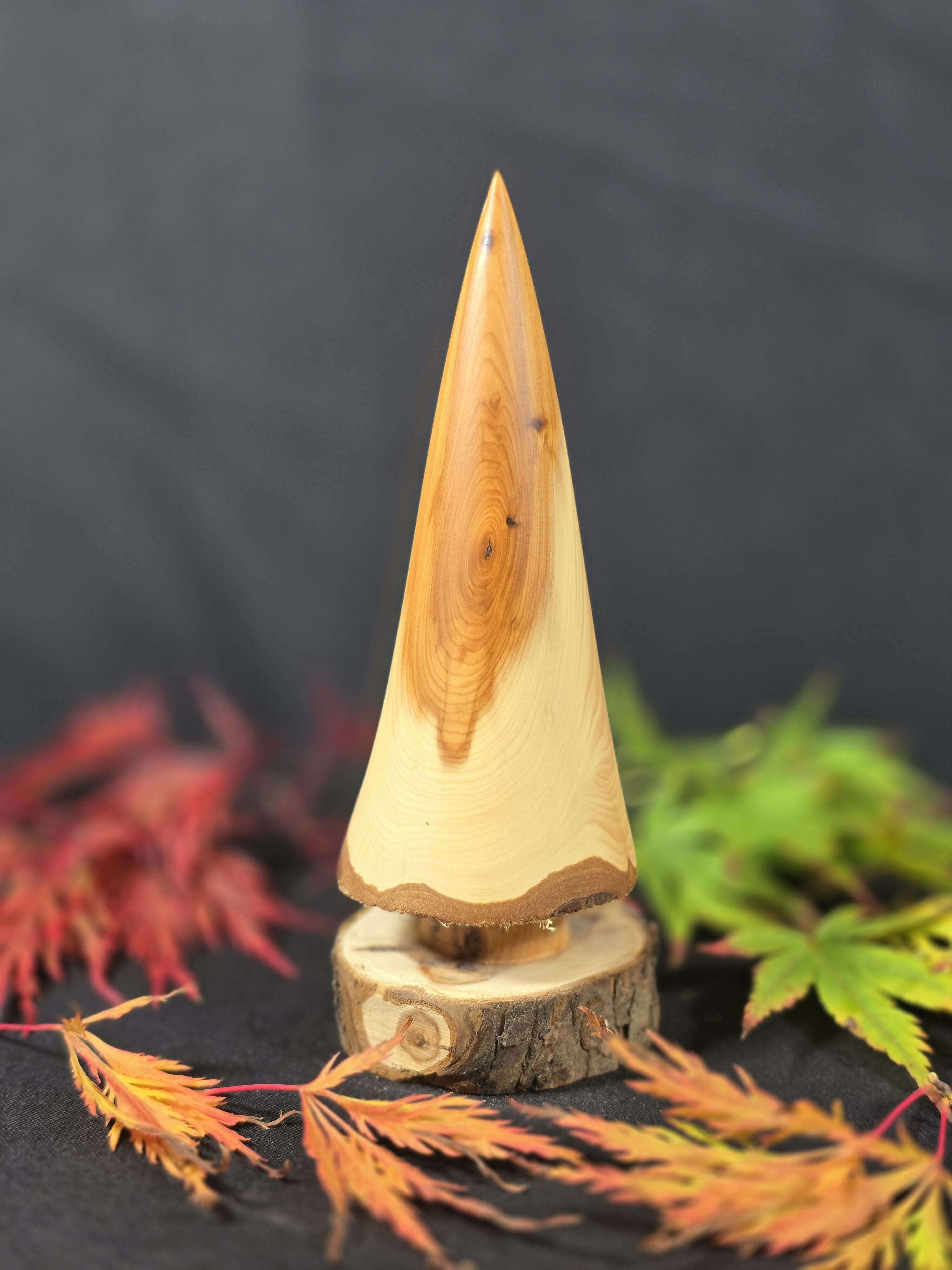 Wood Turned Yew Christmas Tree