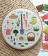 Preprinted Embroidery Pattern For Beginners - Veggie Garden