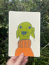 A5 Greyhound Print - Rollneck Jumper