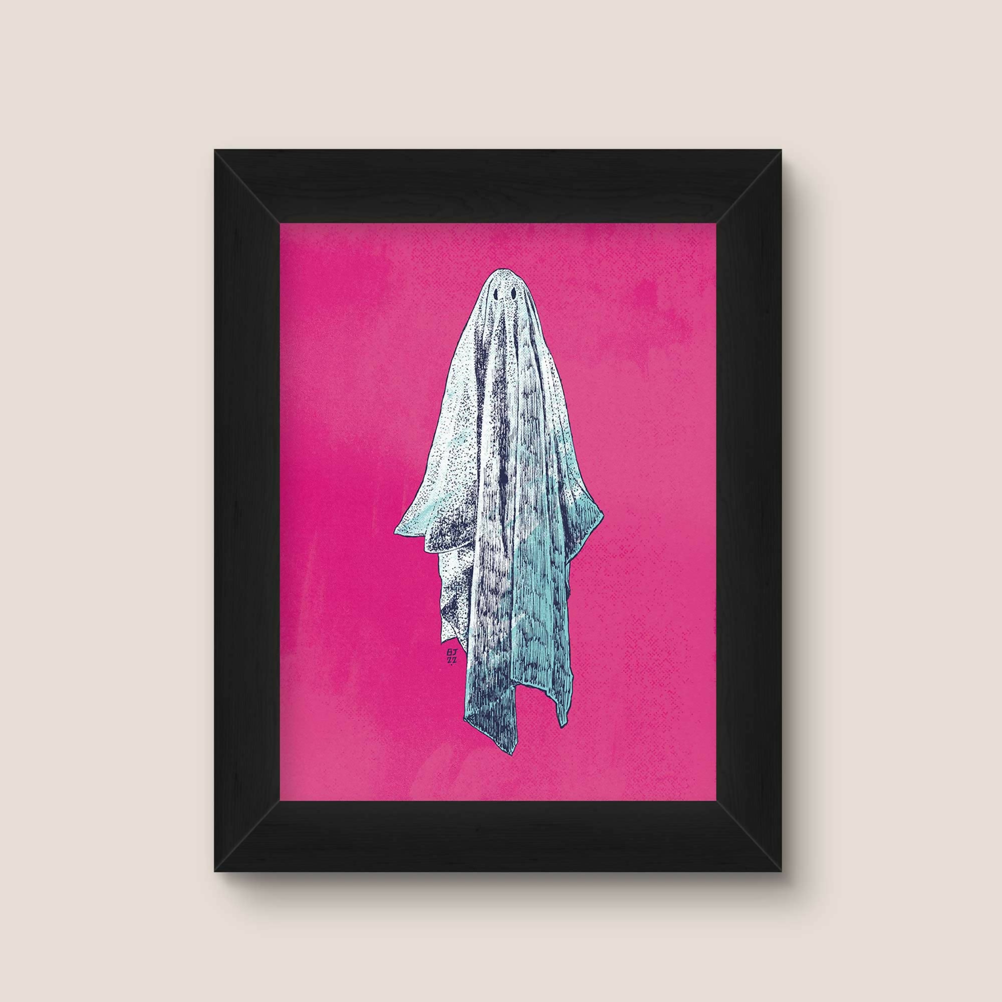 Ghost Art Print – Minimalist Pop Illustration