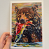 A5 Bear Salmon Print