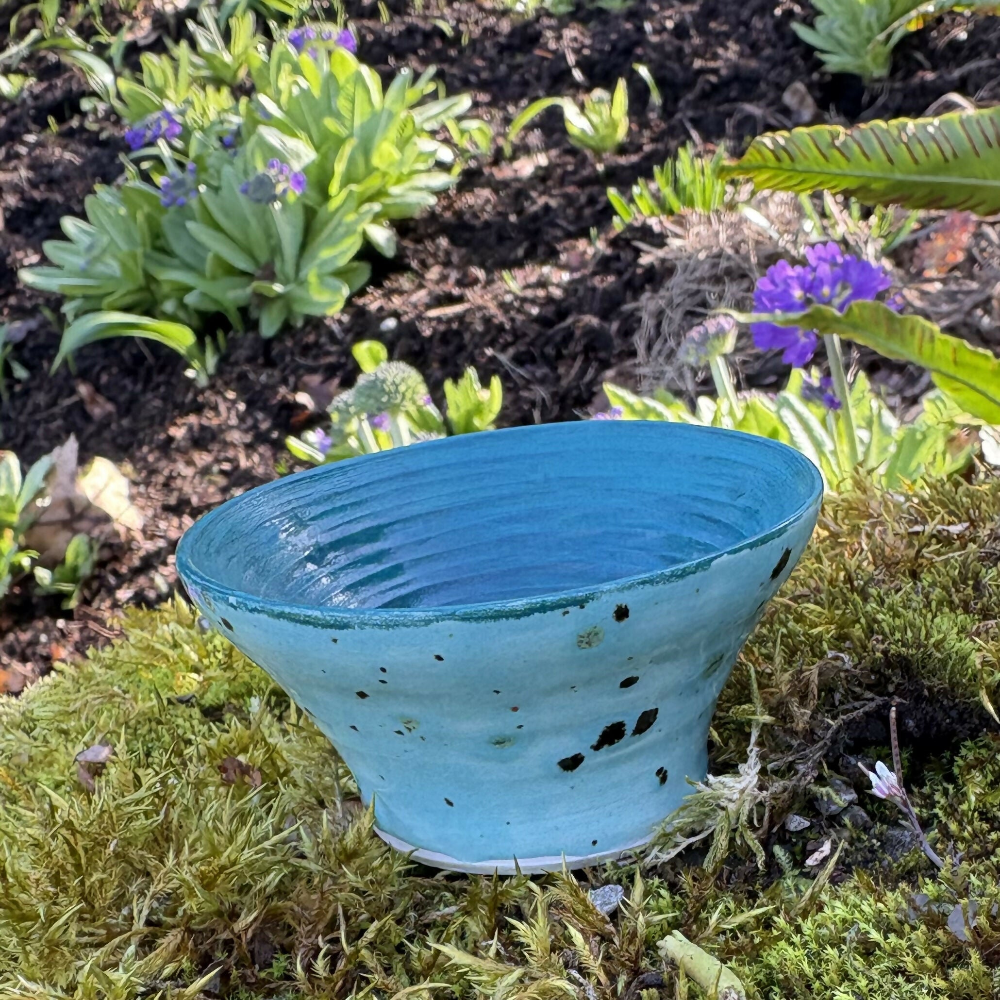 Turquoise Speckled Bowl