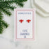 St George Flag Heart Stud Earrings