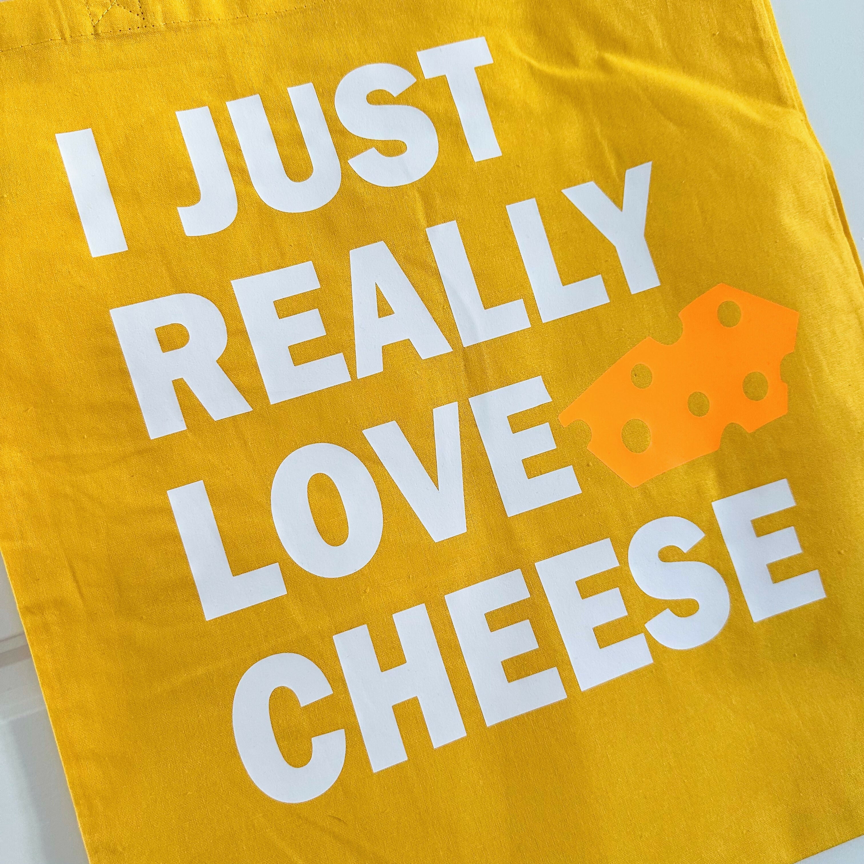 Love Cheese Cotton Tote Bag