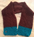 MID LENGTH AUTUMN VIBE CHUNKY 2-COLOUR SCARF - RAINFOREST & MAHOGANY