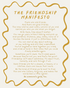 Friendship Manifesto A4 Art Print
