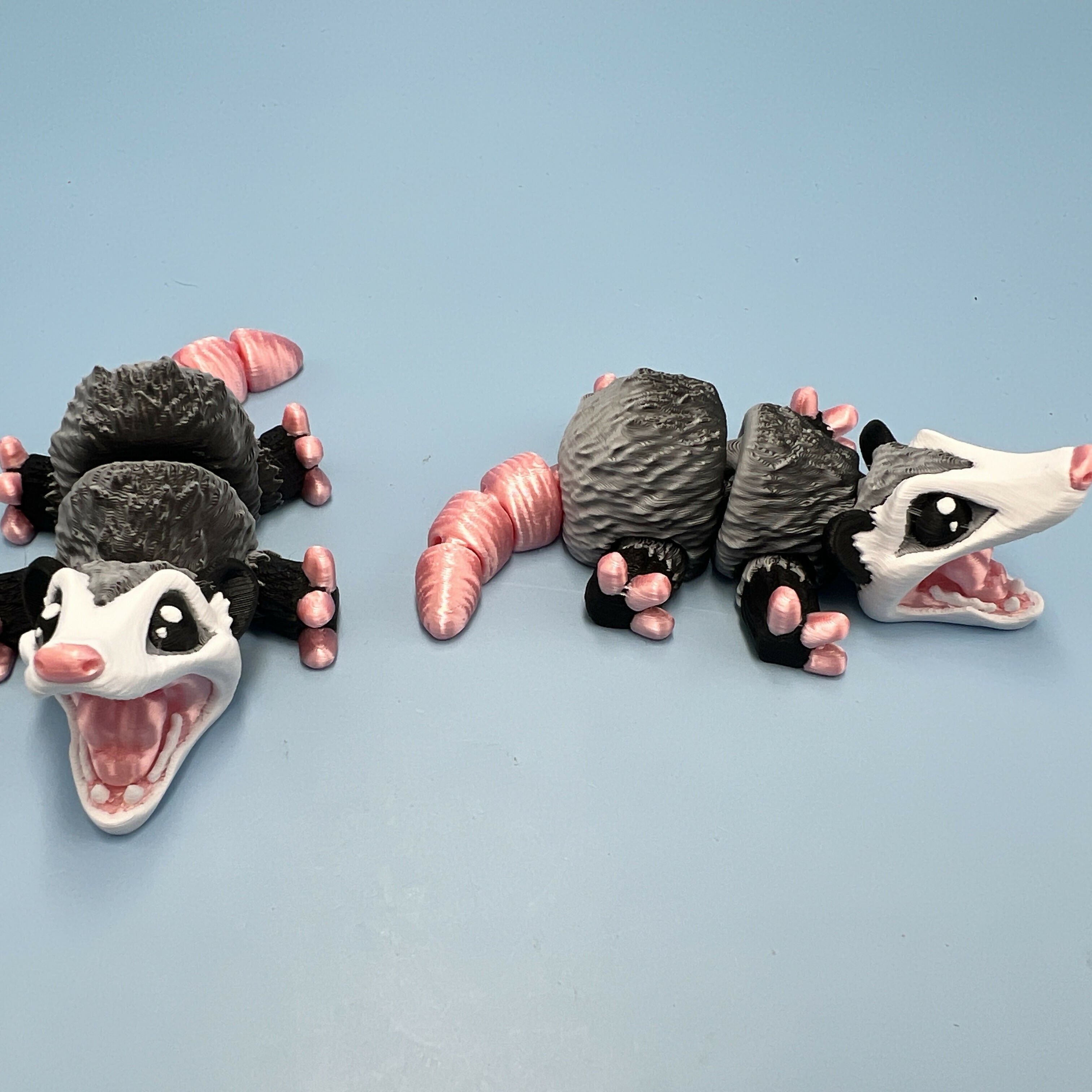 3D Printed SMALL: Articulated Sensory Fidget Animal friends Opossum 9cm