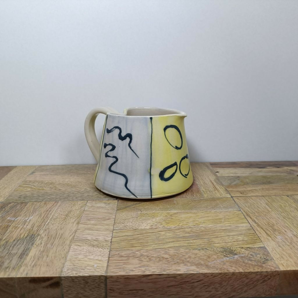 Hand Painted Ceramic Stoneware Jug