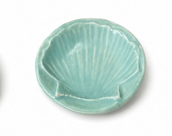 Sea Green Shell Trinket Dish