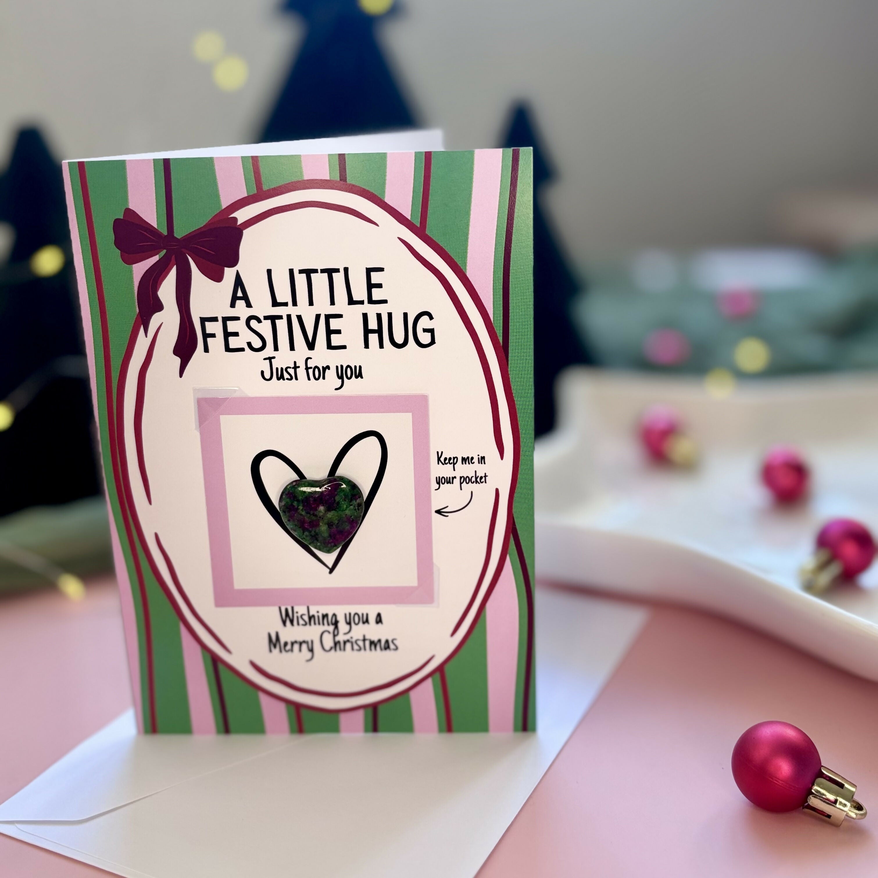 A Little Festive Hug Greeting Card