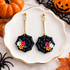 Halloween Polymer Clay Earrings, Handmade Quirqy Dangles