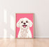 Maltese White Dog Art Print