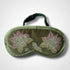 Lotus Flower Olive Green Velvet Lavender Eye Mask