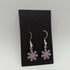 Pink Enamel Flower Earrings