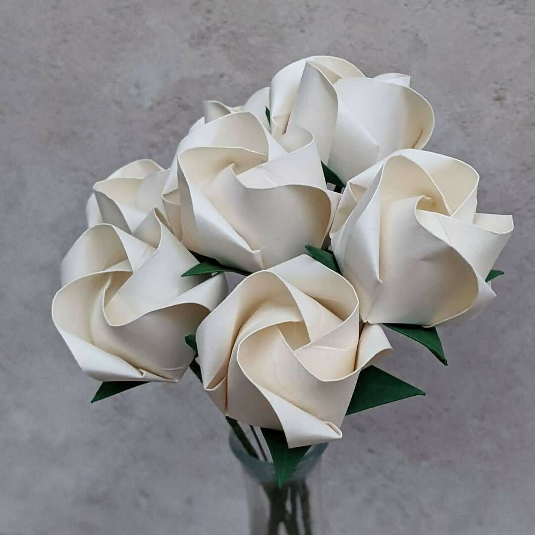 Paper Flower Bouquet of Origami Roses