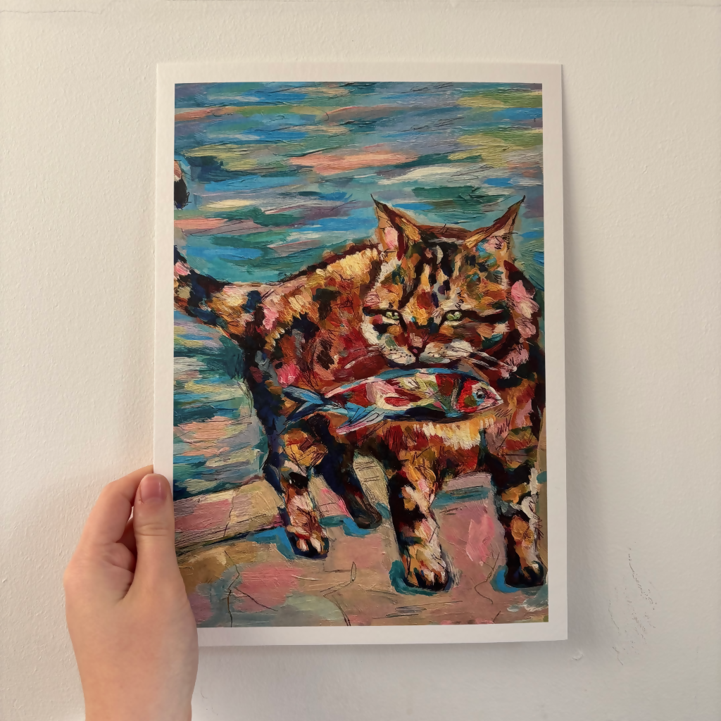 A4 Cat Print