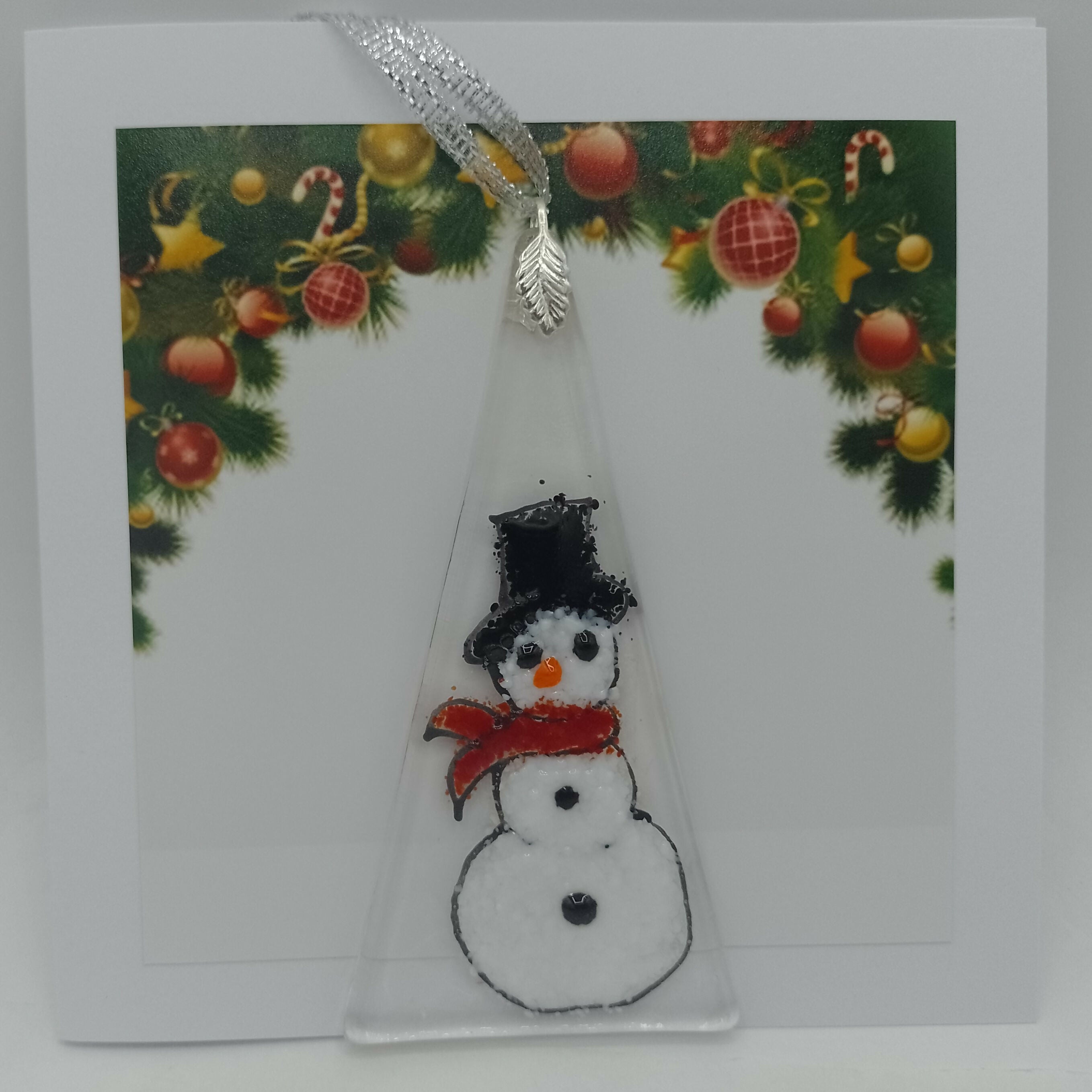 Fused Glass Christmas Card