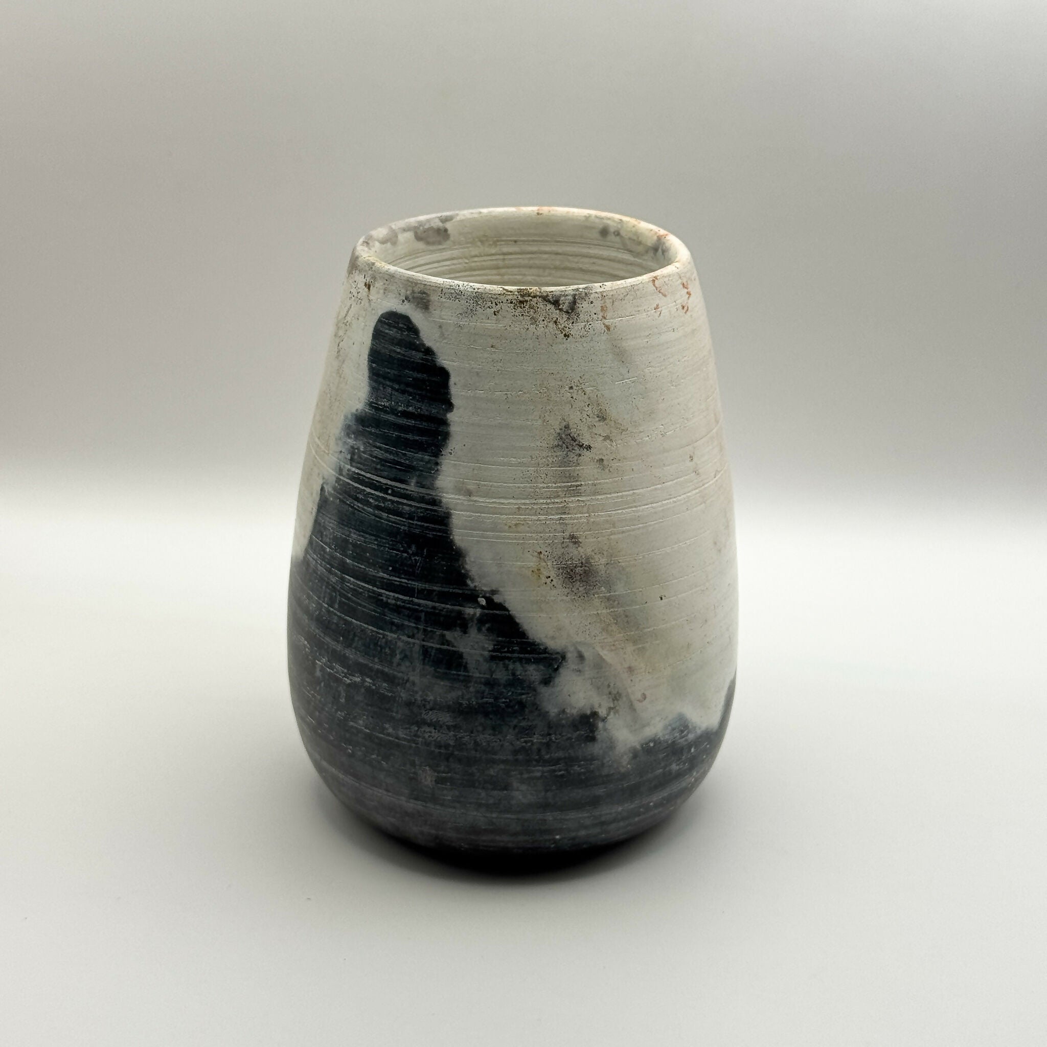 Handmade White & Black Vessel