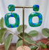 Ocean Dream Collection Square Polymer Clay Earrings